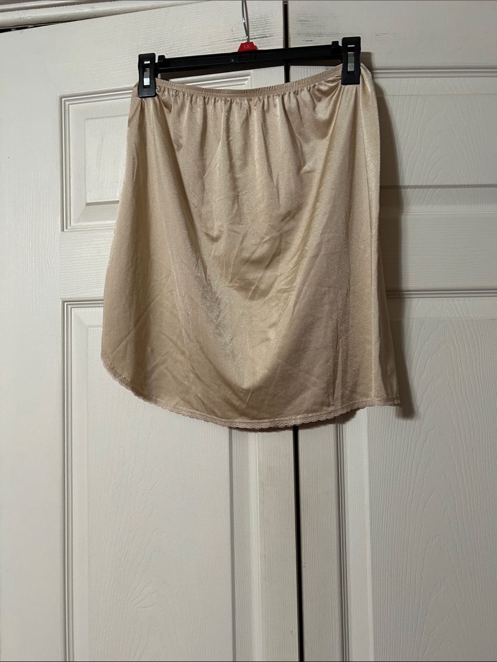Vanity Fair- Medium Light Beige 18” Half Slip Skirt - Curved Side Hem